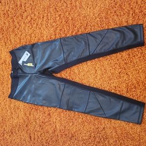 NWT Rare!!! Karl Lagerfeld Faux Leather Leggings Size S